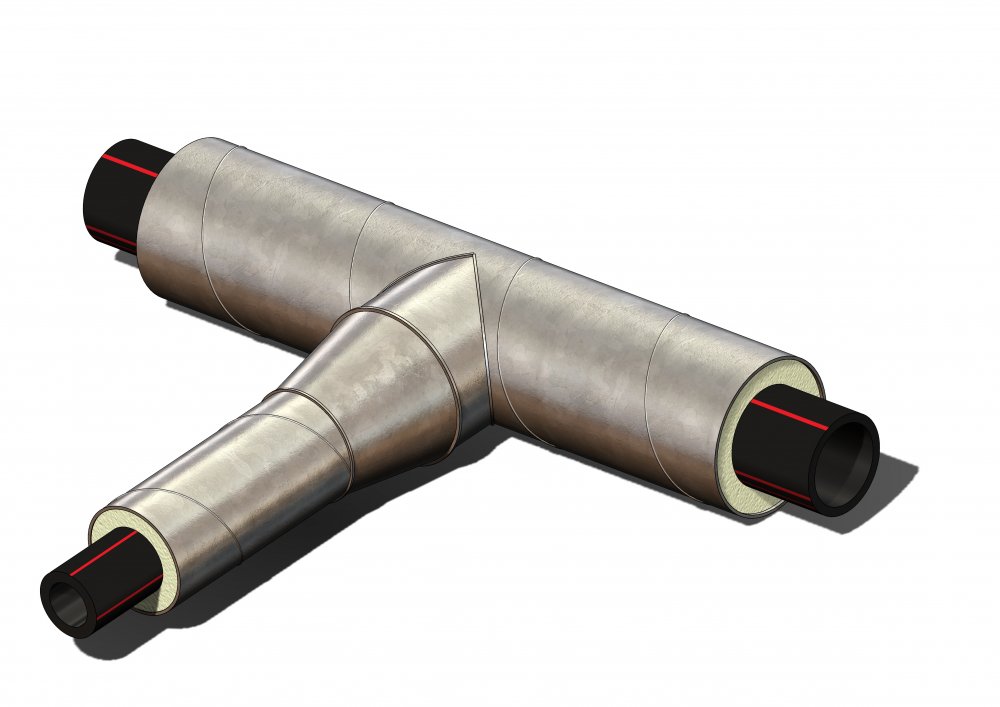 Тройник Boilerberg-flex (PE-RT тип II)  в ППУ/ОЦ диаметр 25/110 мм, SDR7,4 – купить от производителя